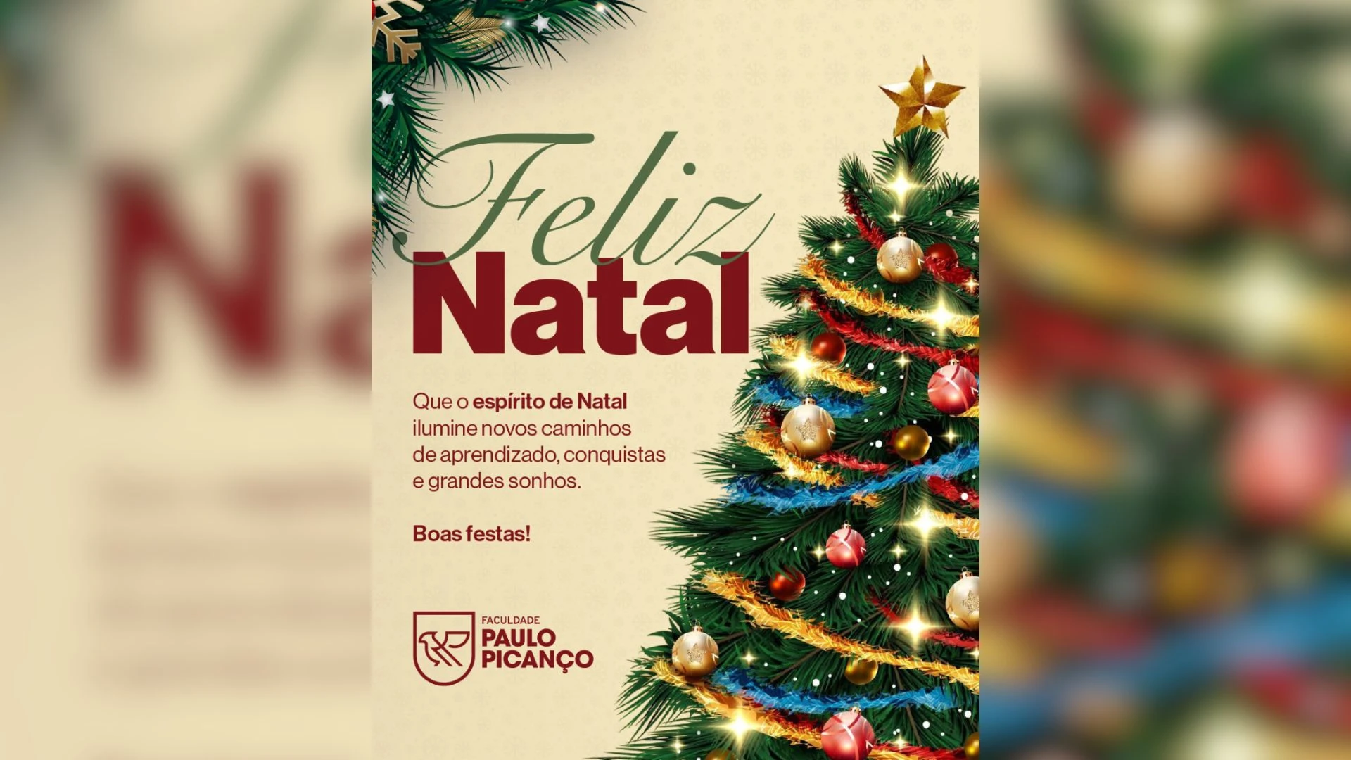 FACPP celebra o Natal e transmite mensagem de união e esperança à comunidade acadêmica