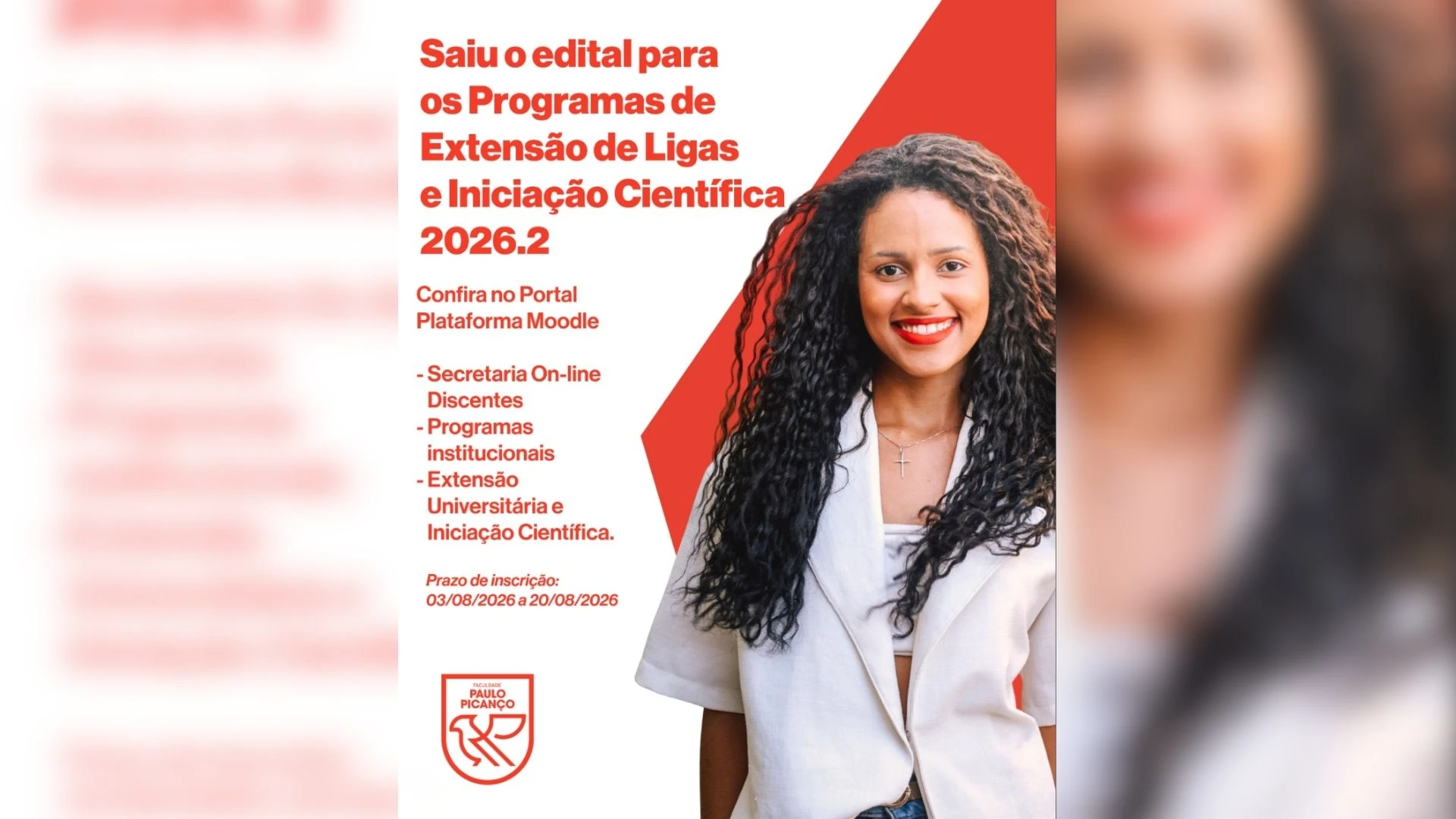 FACPP abre inscrições para Programas de Extensão Universitária e Iniciação Científica 2026.2